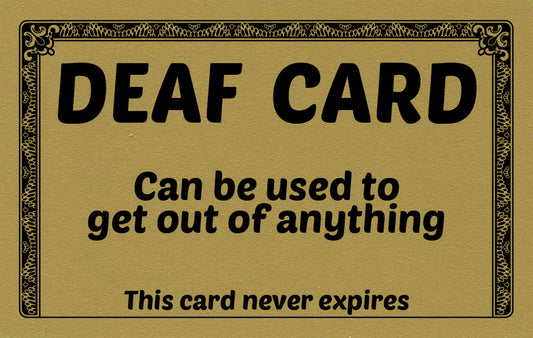 Deaf Card