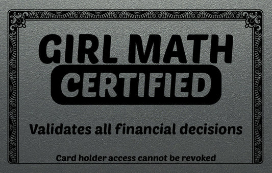 Girl Math Card