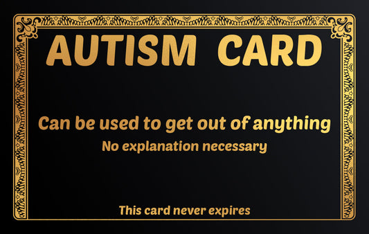 Gold Autism Card