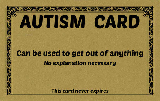 Golden Autism Card